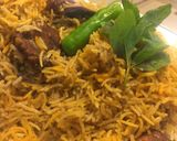 A picture of step 8 of Motton yakni pulao.