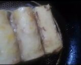 Une image de l'étape 4 de Pain de mie roulé au nutella,fraises,banane.