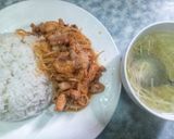Hình bước làm 7 của món Thịt heo giá đỗ sốt cay + canh giá