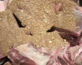 A picture of step 2 of Goat and Onions.