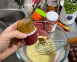 A picture of step 1 of Carrot and Salmon Floss Savory Cake.