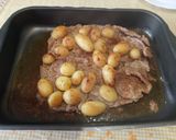 Foto del paso 11 de la receta: Filetes de cabeza de cerdo con papas al horno estilo BBQ