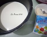 Foto langkah ke 3 dari resep Pudding Buah Naga Lapis Susu.