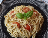 Foto del paso 8 de la receta: Pasta con pesto alla trapanese (con almendras y tomates)