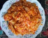 Foto langkah ke 11 dari resep Seblak Goreng Pedas Toping Baso dan Sosis.