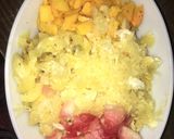 A picture of step 1 of Super juicy mango fruit salad🍉🍒🍑🍓🍋🍊.