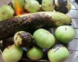 A picture of step 1 of BOTTLE GOURD & ROUND GOURD BHARTA.