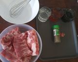 A picture of step 1 of Honey Pork Ribs in Slow Cooker.