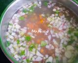 Hình bước làm 3 của món Súp tôm,mực,thịt băm và rau củ