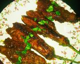 A picture of step 7 of Stuffed Eggplant Fry.