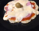 Foto del paso 7 de la receta: Wafflepizza.👩‍🍳🍕