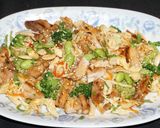 A picture of step 8 of Asian grilled chicken with edamame salad.