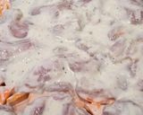 Joghurtos-kéksajtos csirkemell, krumpli és sütőtök ágyon, diétásan recept fázis 3 fotója