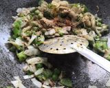 A picture of step 3 of Maggi stuffed spring rolls.