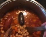 Foto del paso 2 de la receta: Garbanzos con bacon chorizo y morcilla
