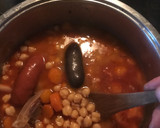 Foto del paso 2 de la receta: Garbanzos con bacon chorizo y morcilla
