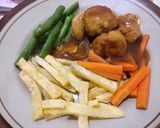 Foto langkah ke 9 dari resep Bistik Bola Ayam.