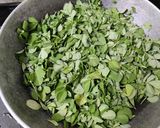 A picture of step 1 of Methi Matar Malai.