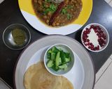 A picture of step 1 of Punjabi thali.