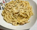 Foto del paso 8 de la receta Tallarines con salsa Alfredo y Gambas a mi maneraa