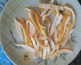 A picture of step 3 of Candied orange peel.