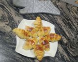 A picture of step 6 of Cinnamon crescent rolls.