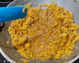 A picture of step 4 of Mohanthal Halwa.