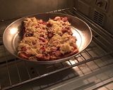 A picture of step 4 of Bread Pizza #4weekschallenge.