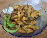 A picture of step 4 of Hariyali fritters.