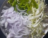 A picture of step 2 of Veggies pasta.