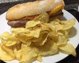 A picture of step 10 of Super Sausage and Cheese Sandwich 🥖🧀🍅.