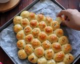 Foto langkah ke 6 dari resep Bubble bread lembut ekonomis, tanpa ulen, tanpa telur.
