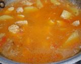 A picture of step 4 of Chicken aloo ka shorbe wala salan.