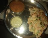 A picture of step 4 of Semolina mix veg chilla.