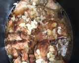 Une image de l'étape 6 de Tajine de veau aux amandes.