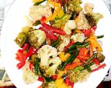A picture of step 5 of Sweet and sour vegetables.