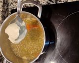 Foto del paso 4 de la receta: Cintas de espinacas con caldo de guisado pollo día anterior