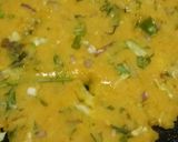 A picture of step 4 of Poha thalipith.