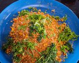 A picture of step 5 of Tindora masala.