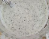 A picture of step 3 of Soya flour chilla with mint raita.