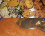 A picture of step 2 of Pakori curry.