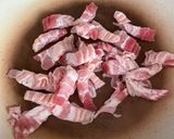 A picture of step 1 of Chicken Bacon ranch sliders.