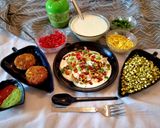 A picture of step 5 of High protein Paneer Sprouts tikki and Dahi tikki Chaat (healthy starter or snack).