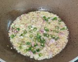 A picture of step 2 of Aloo Matar.