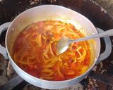 Une image de l'étape 5 de Pâte de piment 🌶️ avec huile rouge accompagner de riz 🍚😋.
