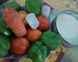 A picture of step 2 of Tri colour saucey vegetable salad.