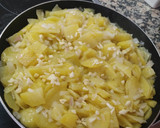Foto del paso 4 de la receta: Tortilla de patata con tacos de jamón serrano