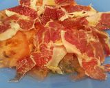 Foto del paso 2 de la receta Ensalada de tomate y jamón