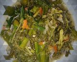 Foto langkah ke 6 dari resep Kenikir Genjer Bumbu Terasi.
