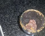 A picture of step 3 of Creamy chocolate custard with candi biscuit.